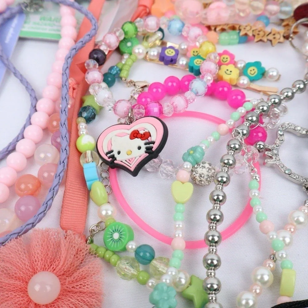 Little Girls Wearable Dress Up Jewelry Mixed Lot‎ Hello Kitty Colorful Butterfly